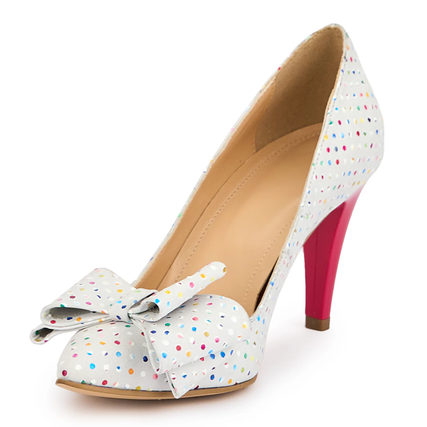 Pantofi dama din piele naturala gri cu toc subtire 9 cm 15177 - Image 3