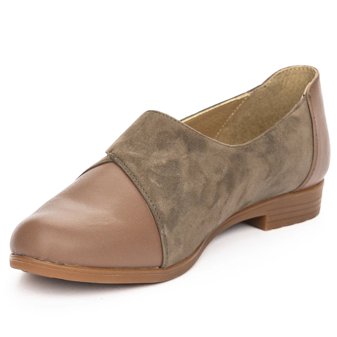 Pantofi dama din piele naturala maro 13948 - Image 3