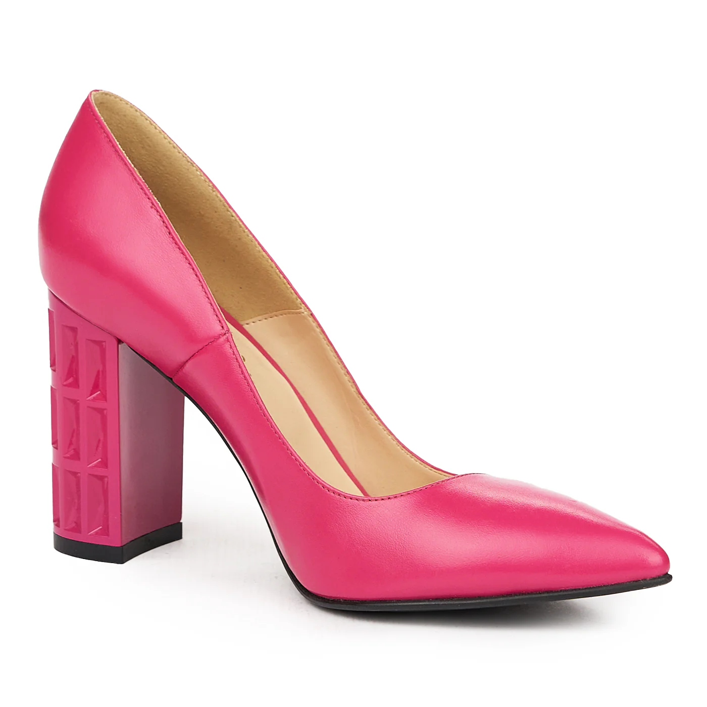 Pantofi dama din piele naturala mov 9140