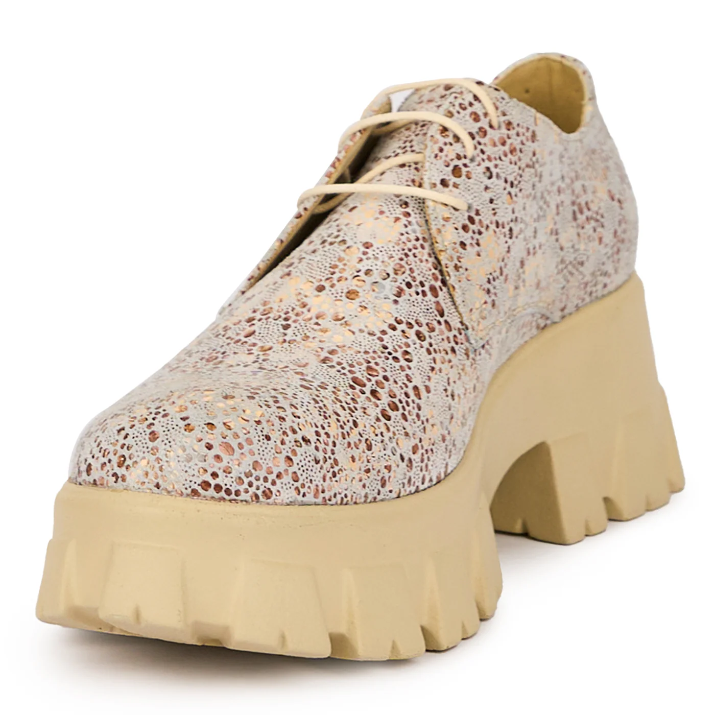 Pantofi dama din piele naturala multicolor 16000 - Image 3
