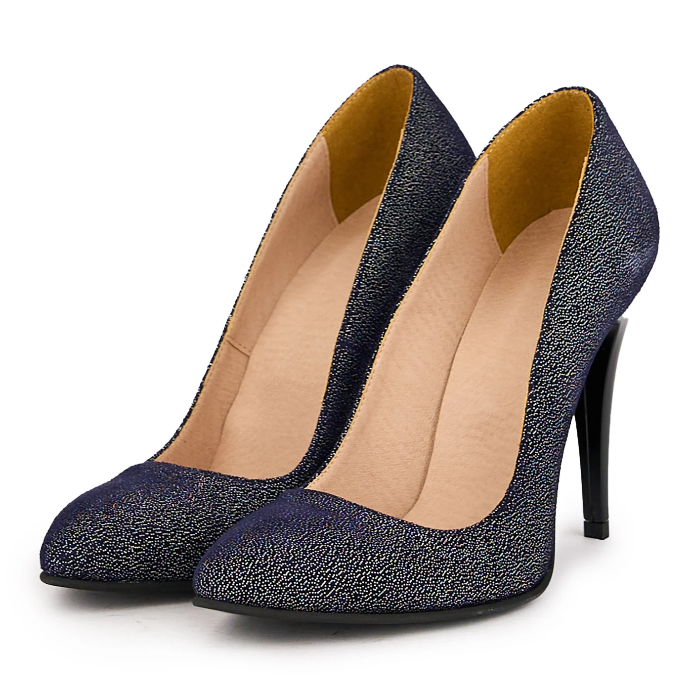 Pantofi dama din piele naturala multicolor cu toc subtire 11 cm 16667 - Image 3