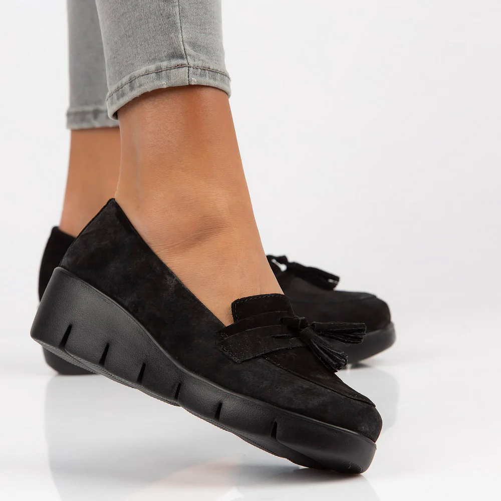 Pantofi dama din piele naturala neagra 13002 - Image 3