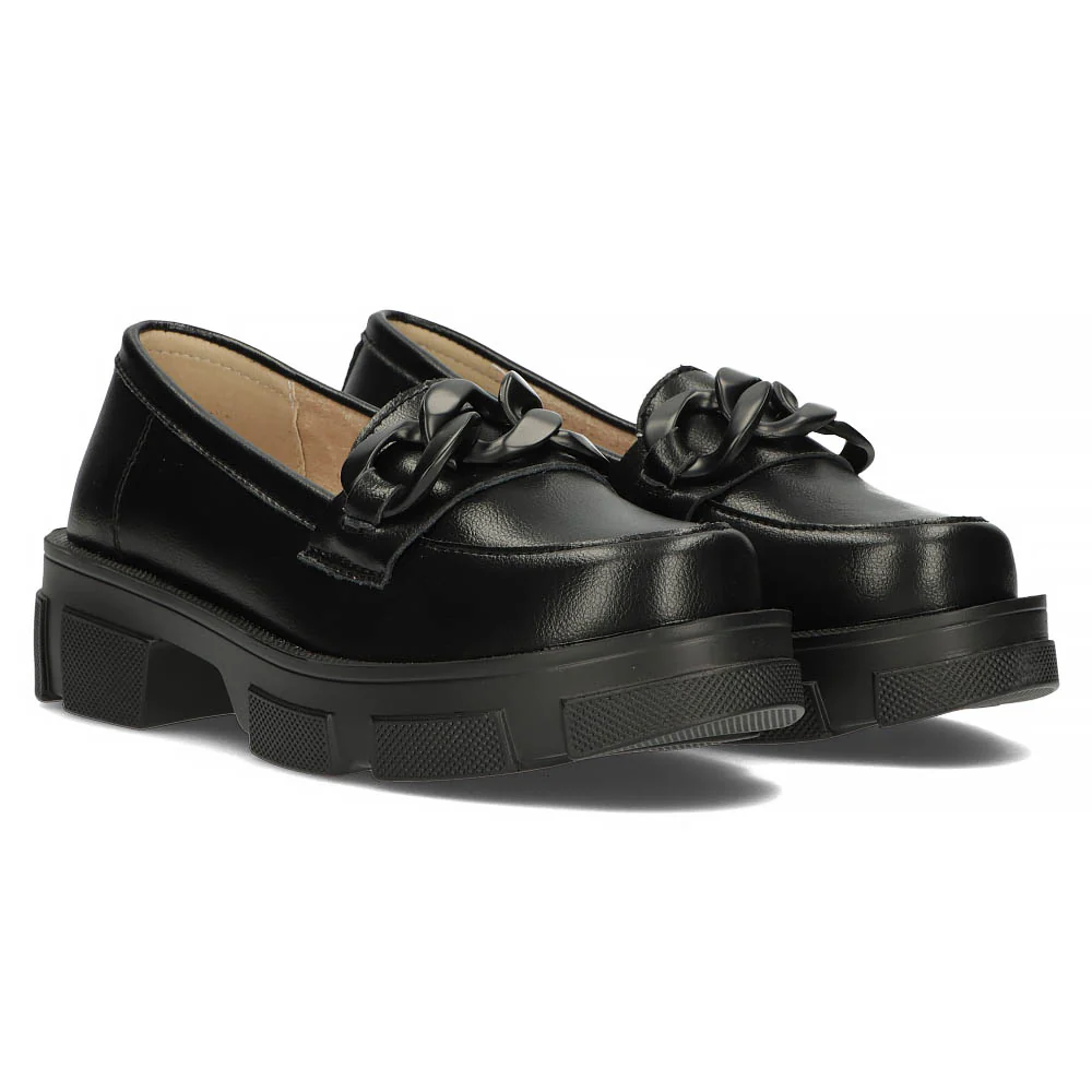 Pantofi dama din piele naturala neagra 13020 - Image 2