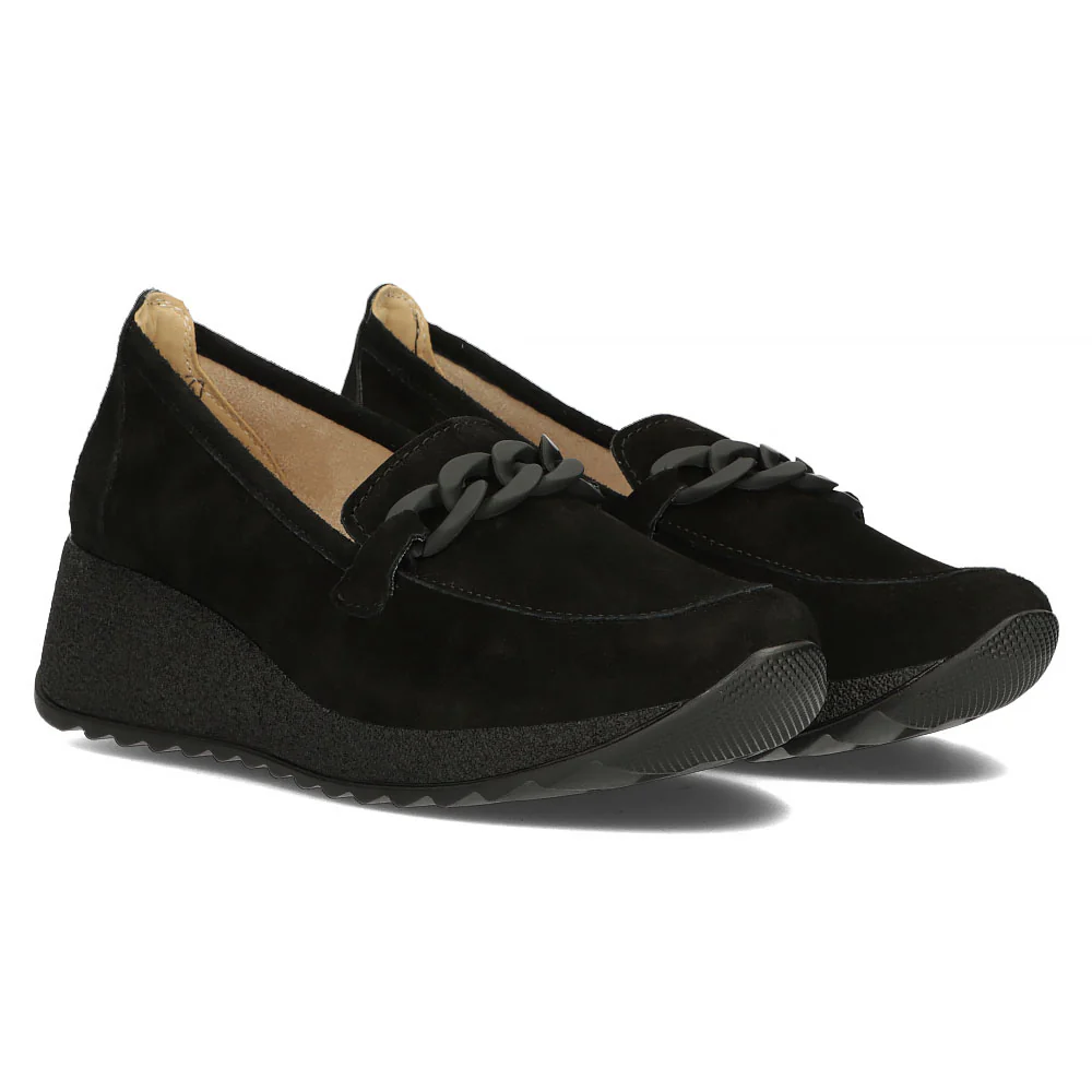 Pantofi dama din piele naturala neagra 13029 - Image 5