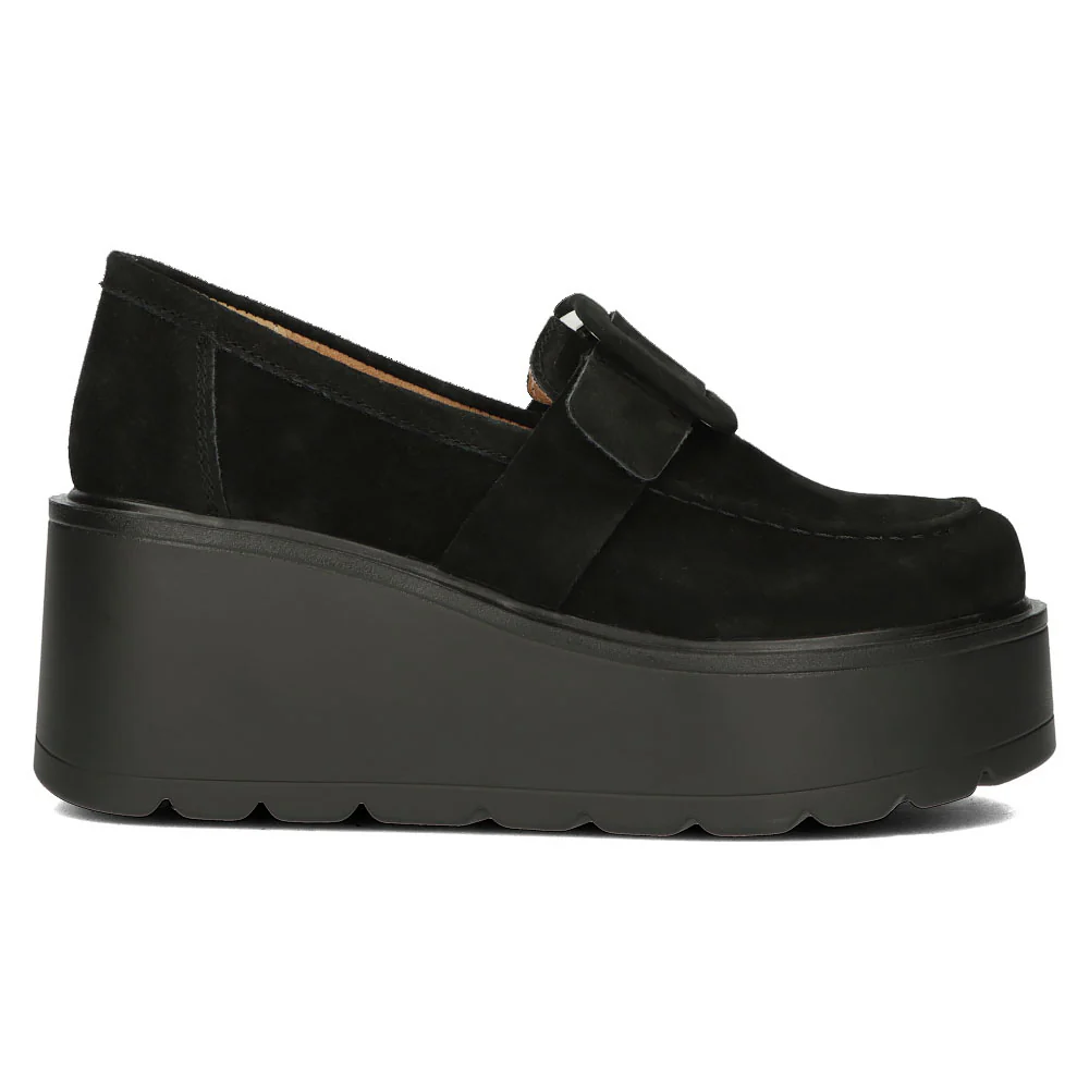Pantofi dama din piele naturala neagra 13056