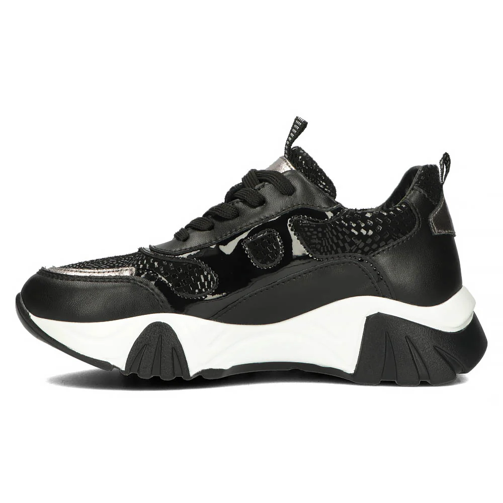 Pantofi dama din piele naturala neagra 13069 - Image 2
