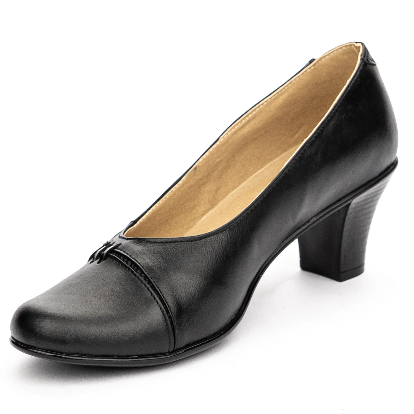 Pantofi dama din piele naturala neagra 13133 - Image 3