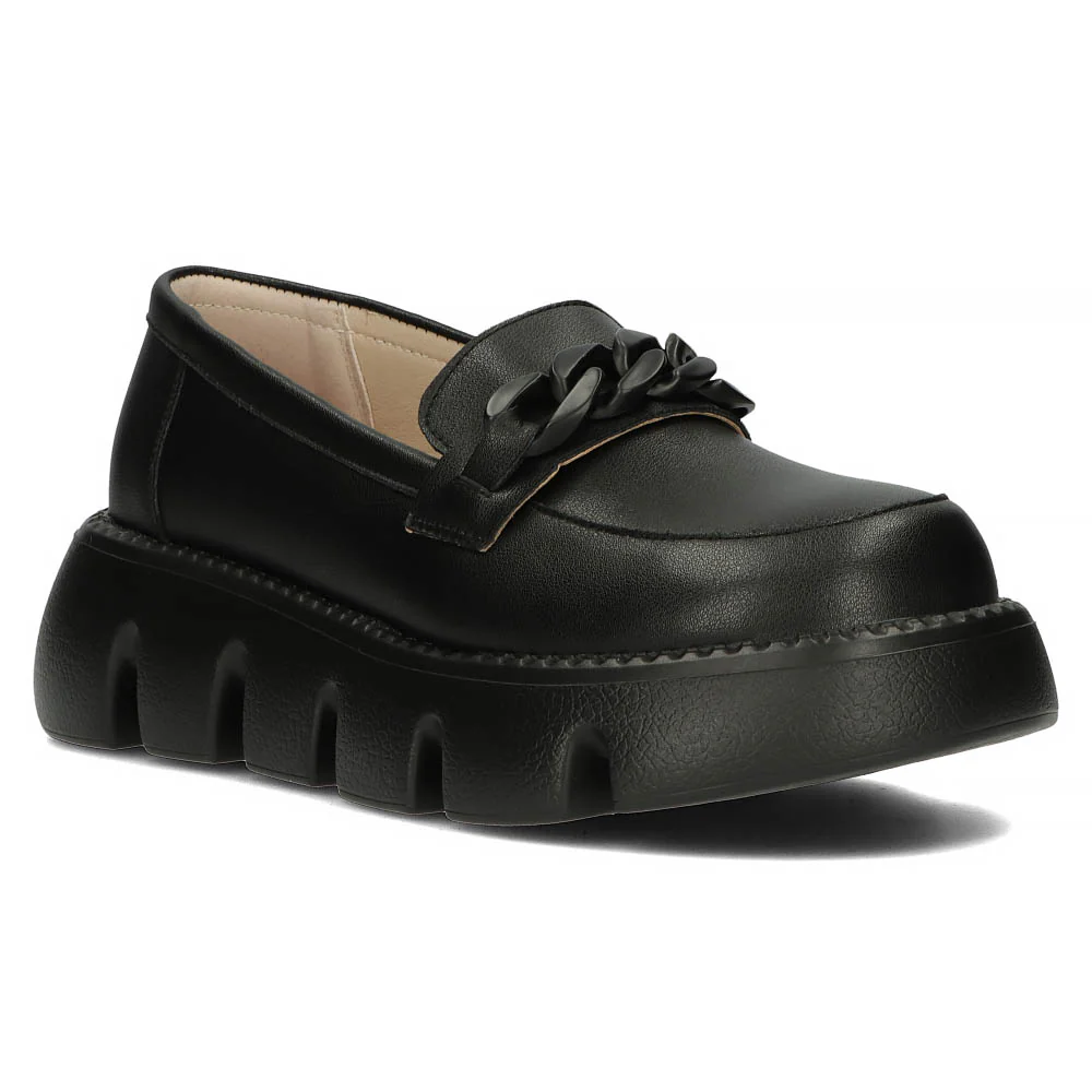 Pantofi dama din piele naturala neagra 13140 - Image 6