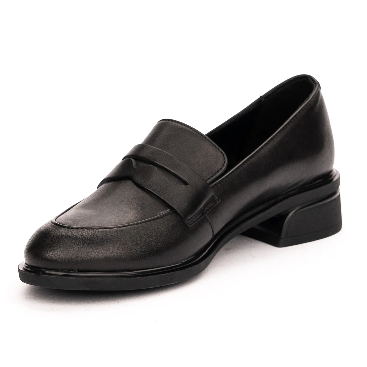 Pantofi dama din piele naturala neagra 13148 - Image 3