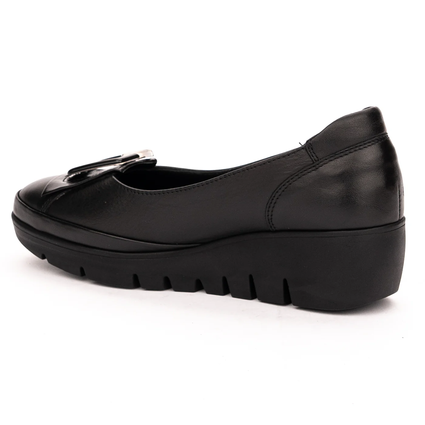 Pantofi dama din piele naturala neagra 13151 - Image 2
