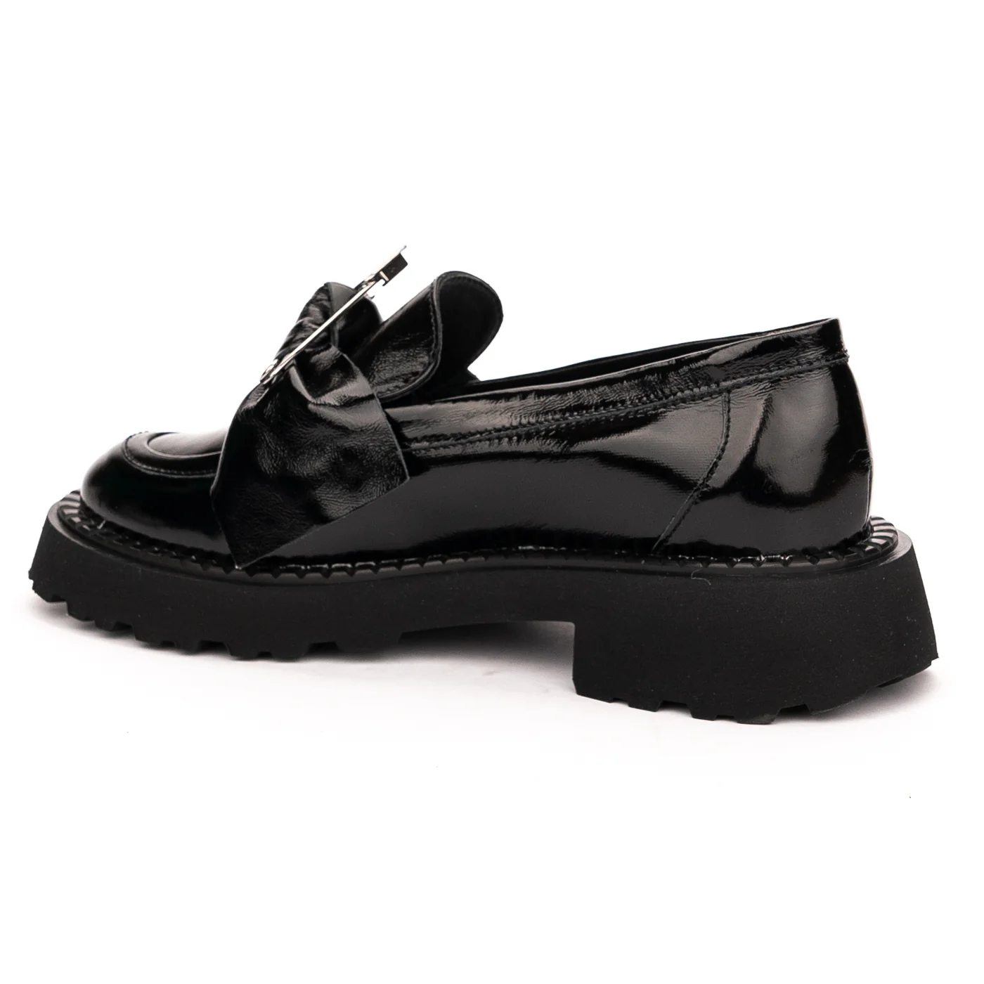 Pantofi dama din piele naturala neagra 13153 - Image 2