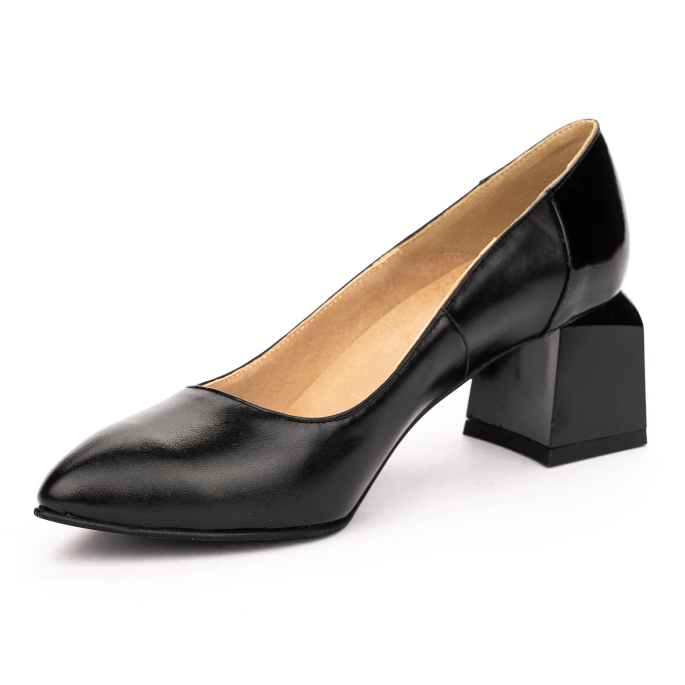 Pantofi dama din piele naturala neagra 13171 - Image 3