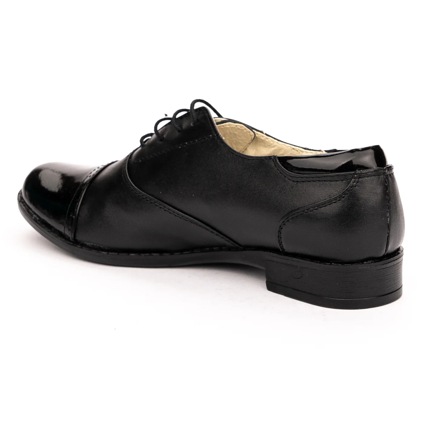 Pantofi dama din piele naturala neagra 13175 - Image 2