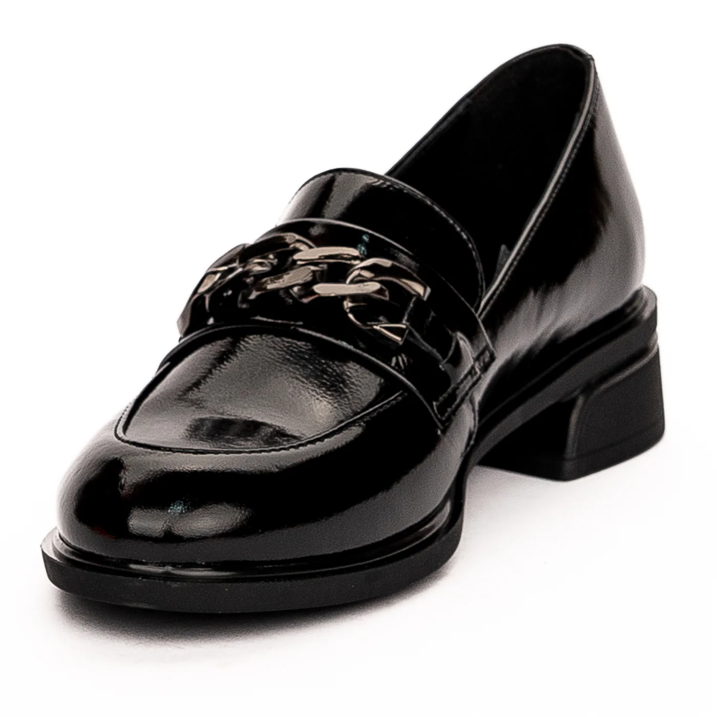 Pantofi dama din piele naturala neagra 13192 - Image 3