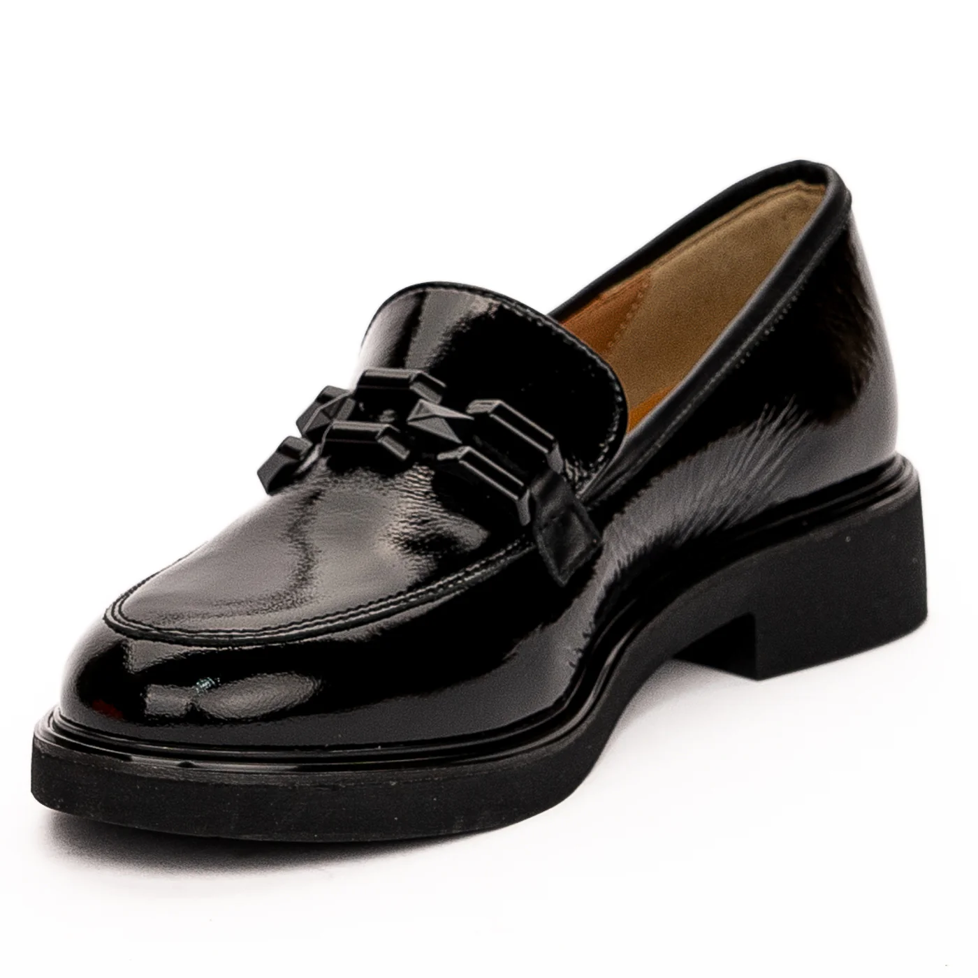 Pantofi dama din piele naturala neagra 13194 - Image 3
