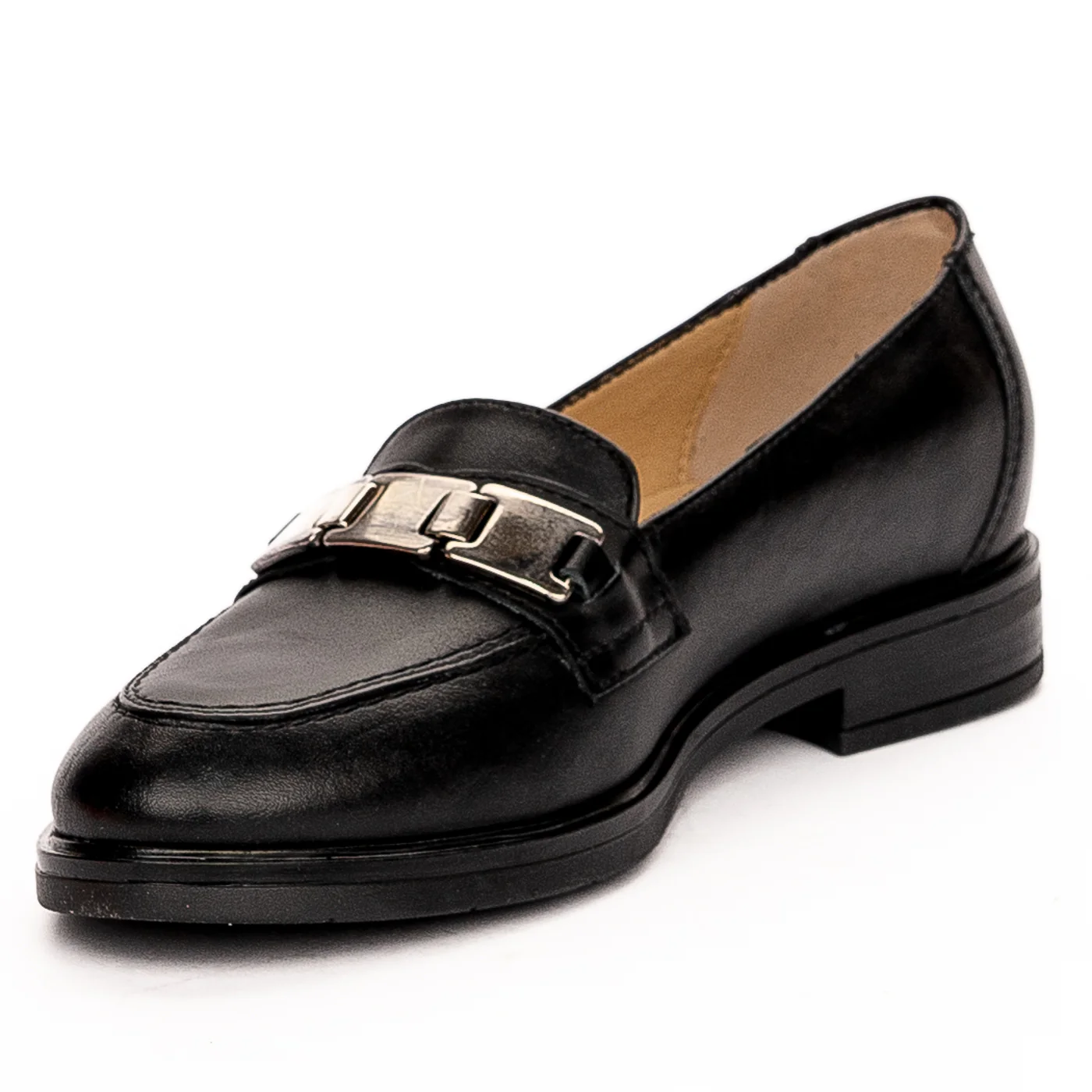 Pantofi dama din piele naturala neagra 13198 - Image 3