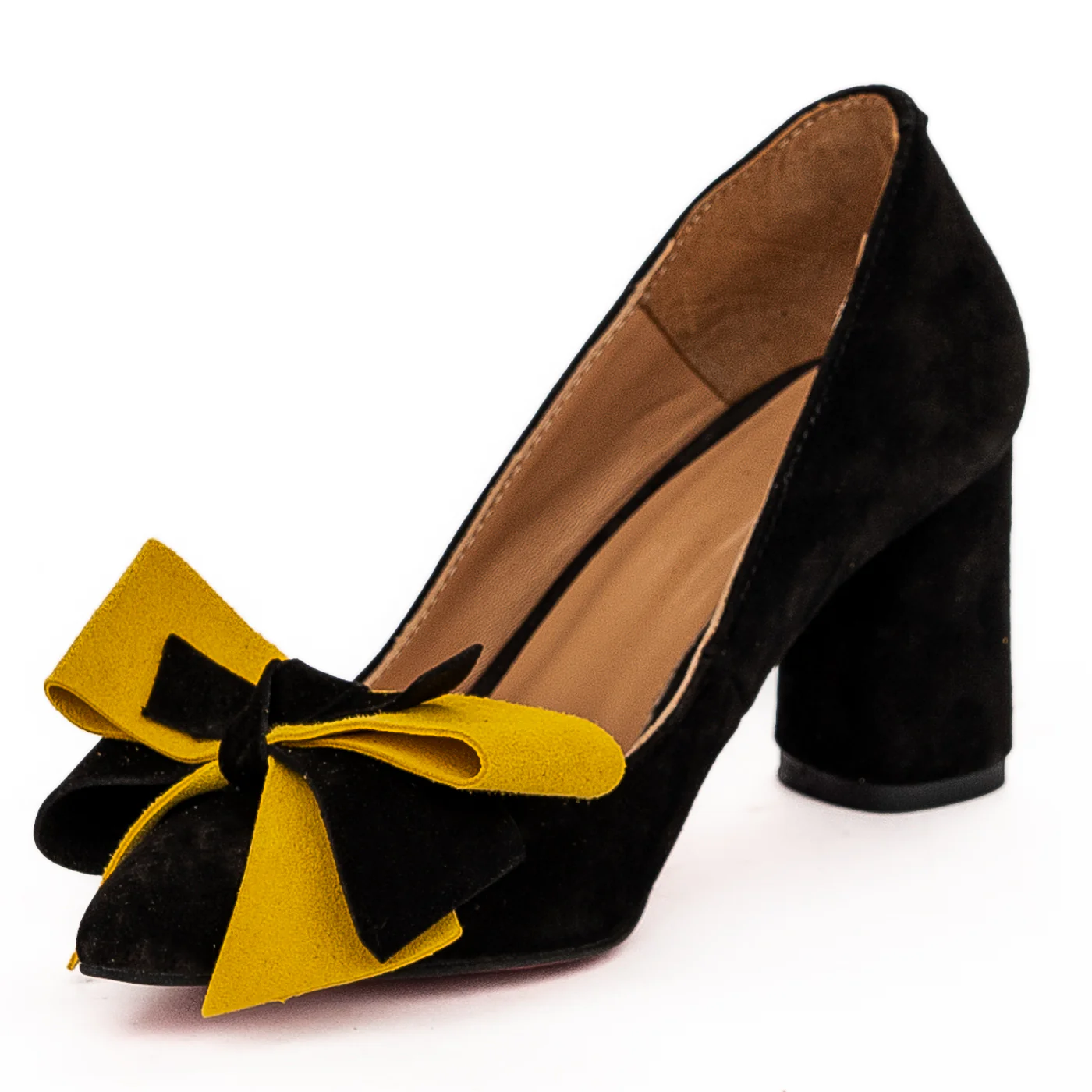 Pantofi dama din piele naturala neagra 13213 - Image 3