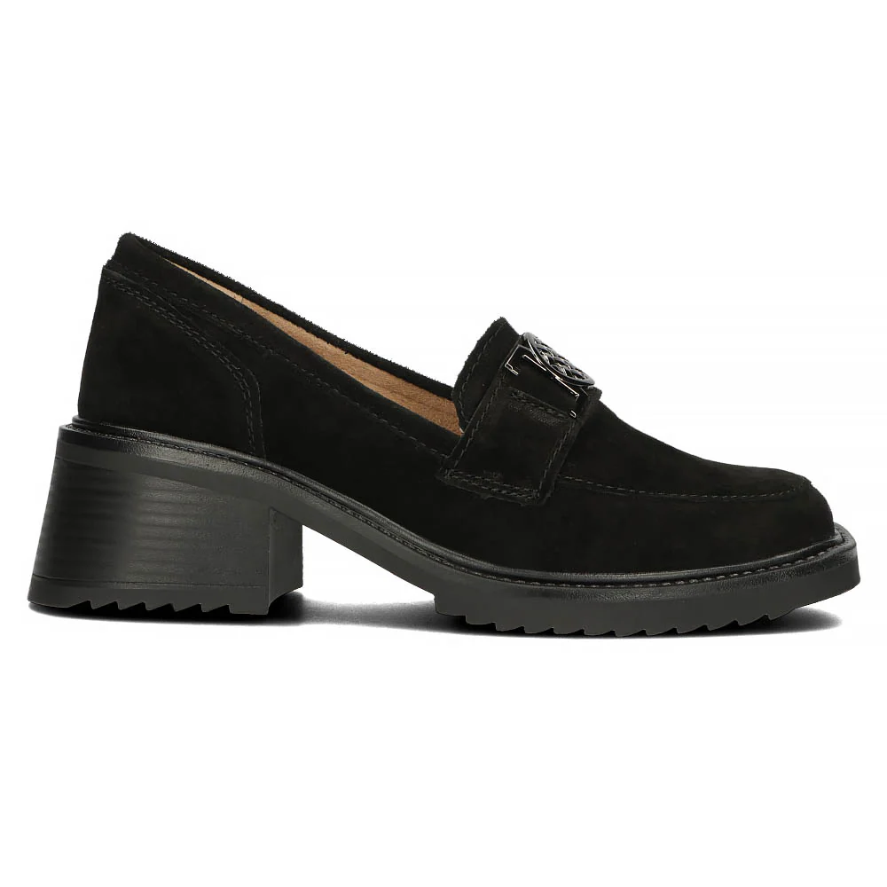 Pantofi dama din piele naturala neagra 13482