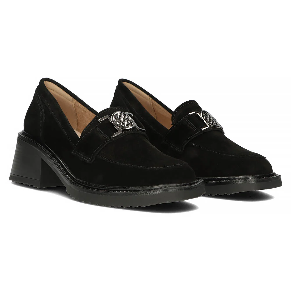 Pantofi dama din piele naturala neagra 13482 - Image 3