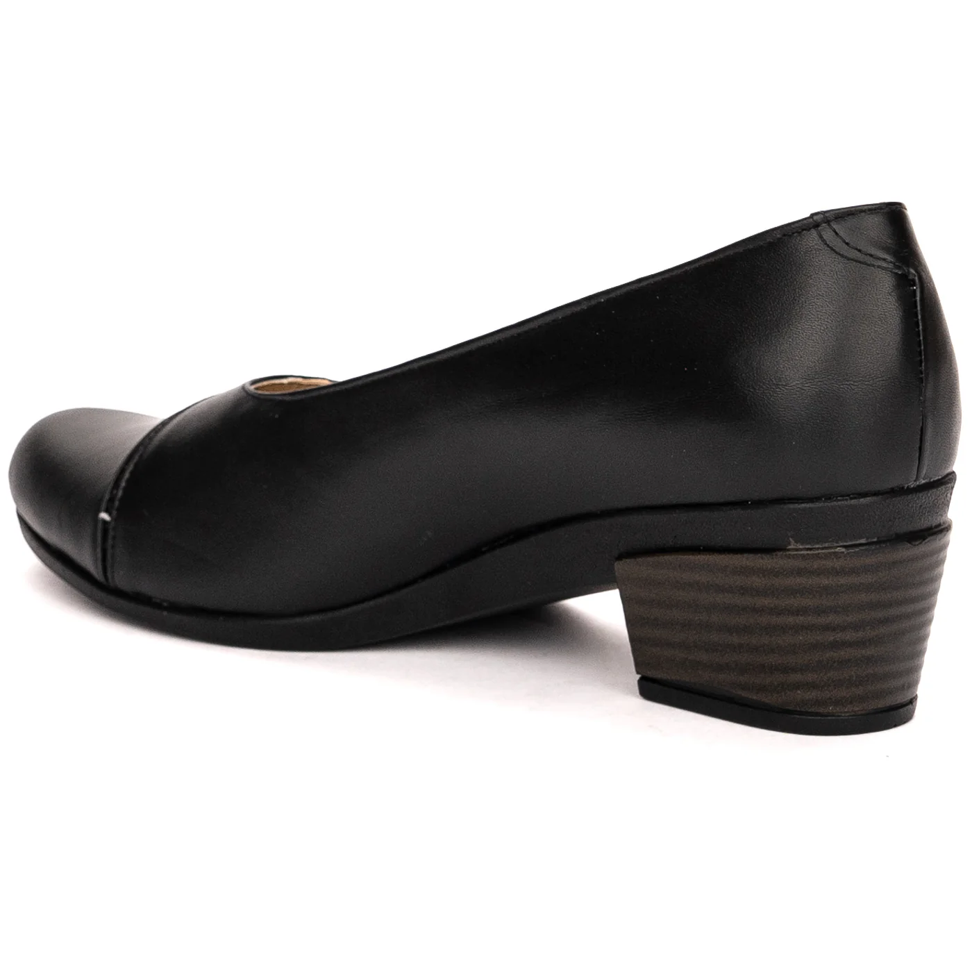 Pantofi dama din piele naturala neagra 13566 - Image 2