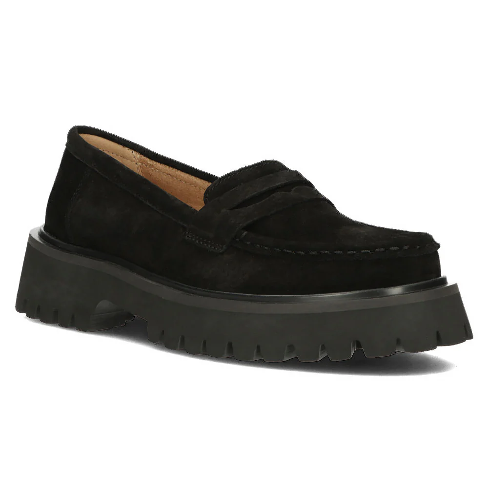 Pantofi dama din piele naturala neagra 13620 - Image 2