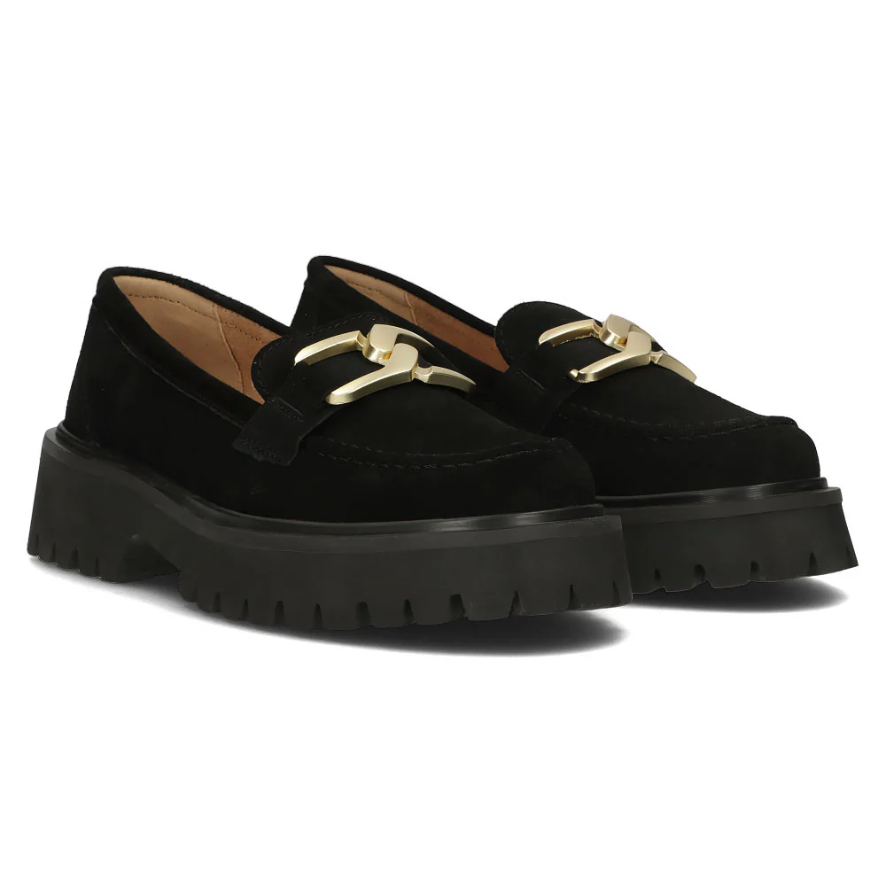 Pantofi dama din piele naturala neagra 13623 - Image 3