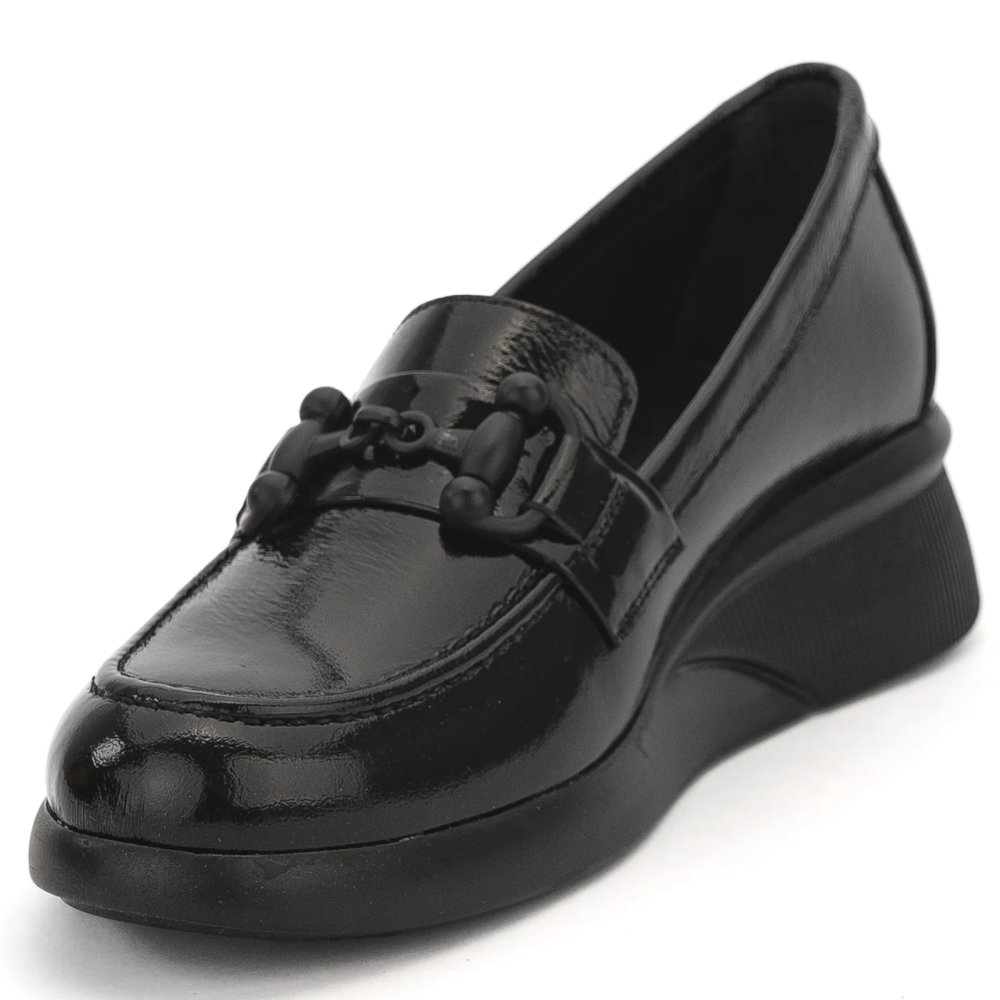 Pantofi dama din piele naturala neagra 14065 - Image 3
