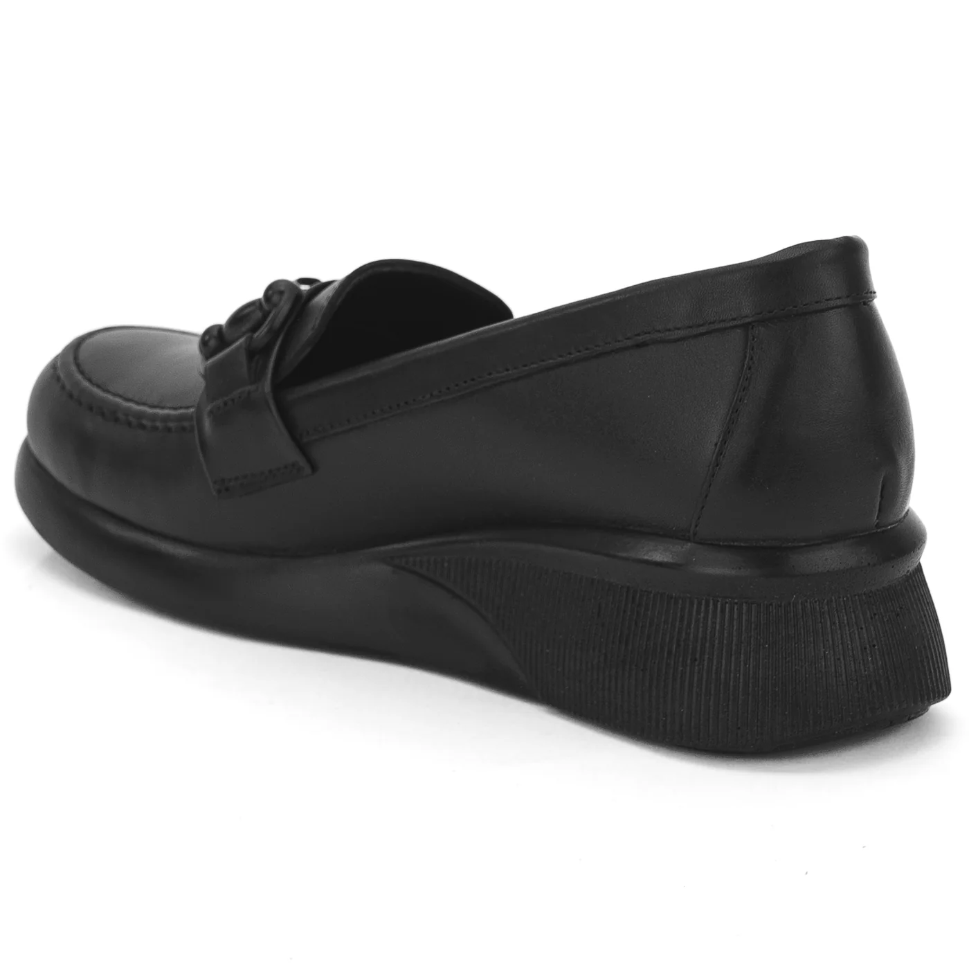 Pantofi dama din piele naturala neagra 14066 - Image 2