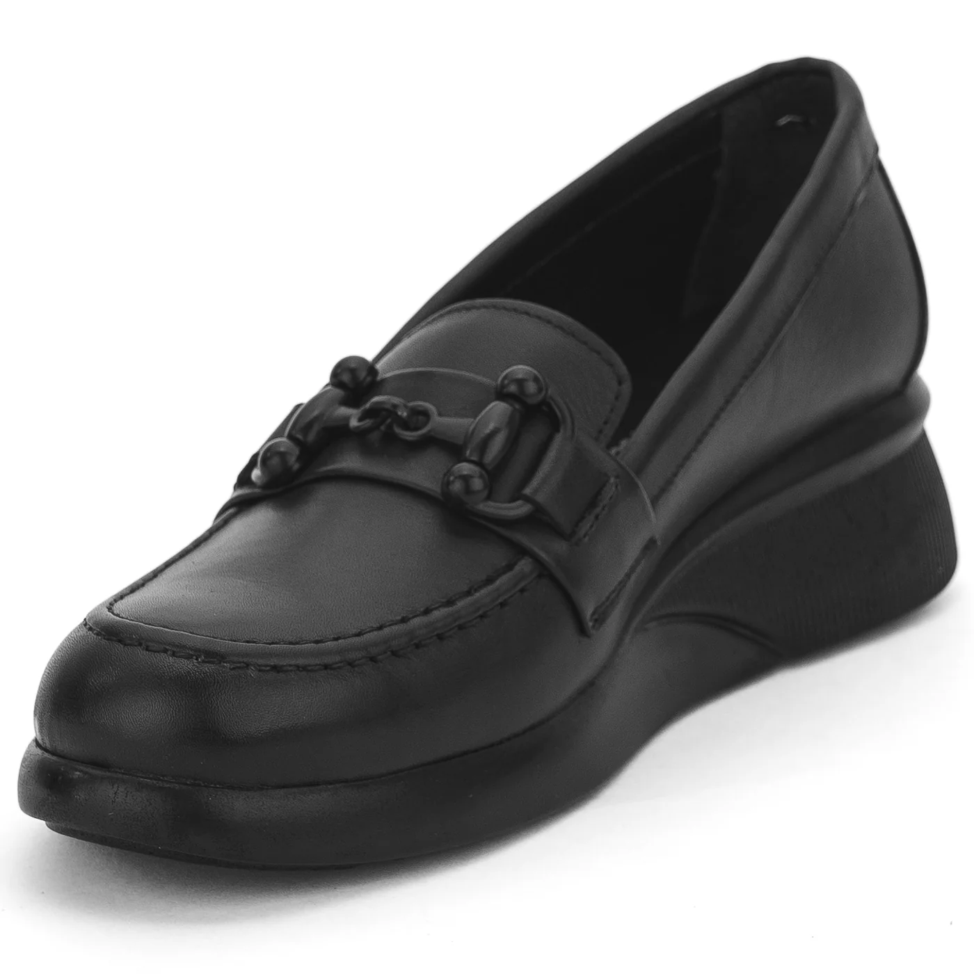 Pantofi dama din piele naturala neagra 14066 - Image 3