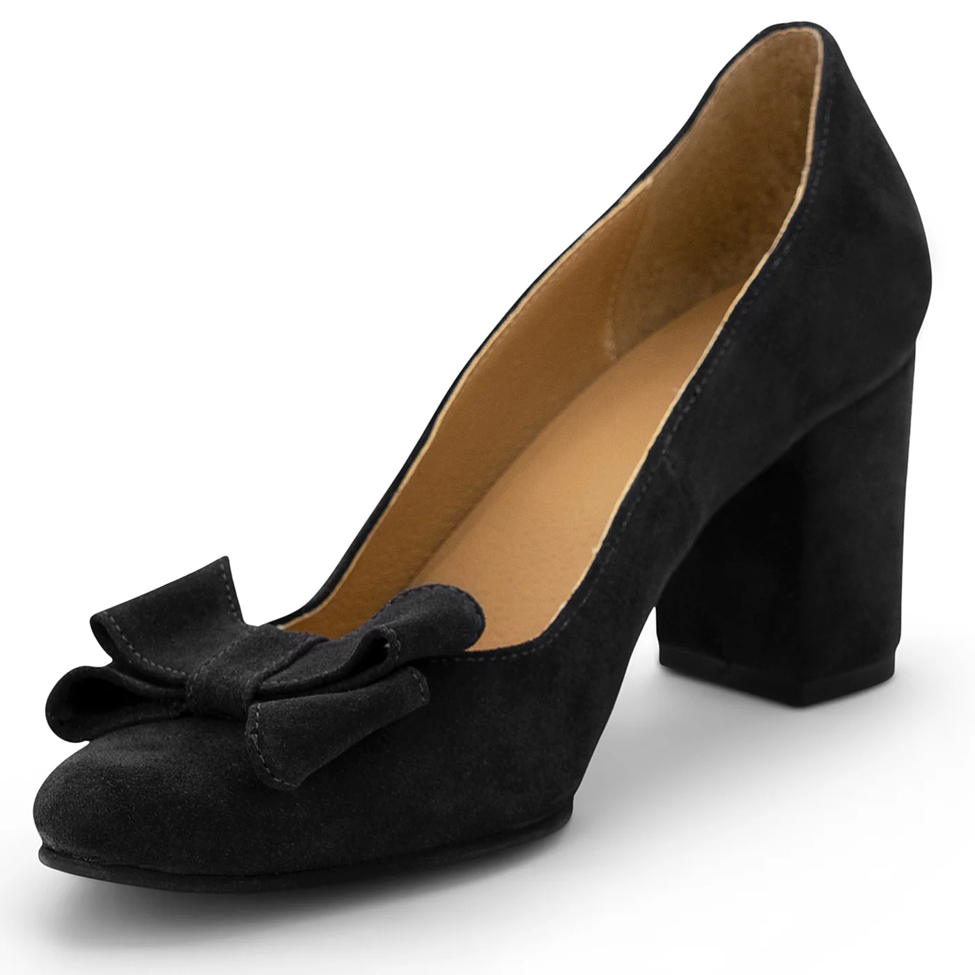 Pantofi dama din piele naturala neagra 14104 - Image 3