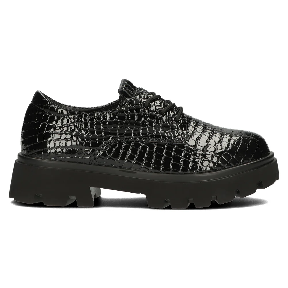 Pantofi dama din piele naturala neagra 14131