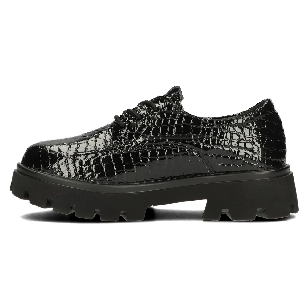 Pantofi dama din piele naturala neagra 14131 - Image 3
