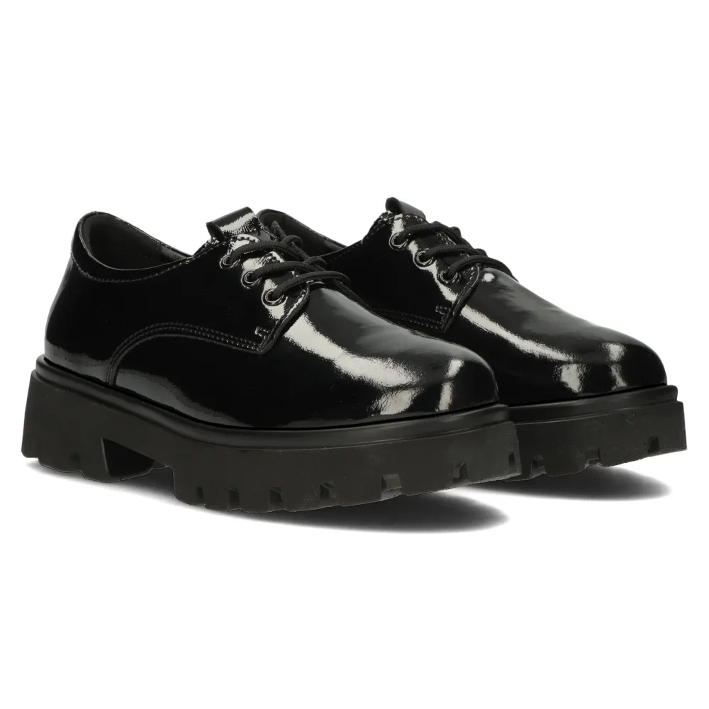 Pantofi dama din piele naturala neagra 14132 - Image 8