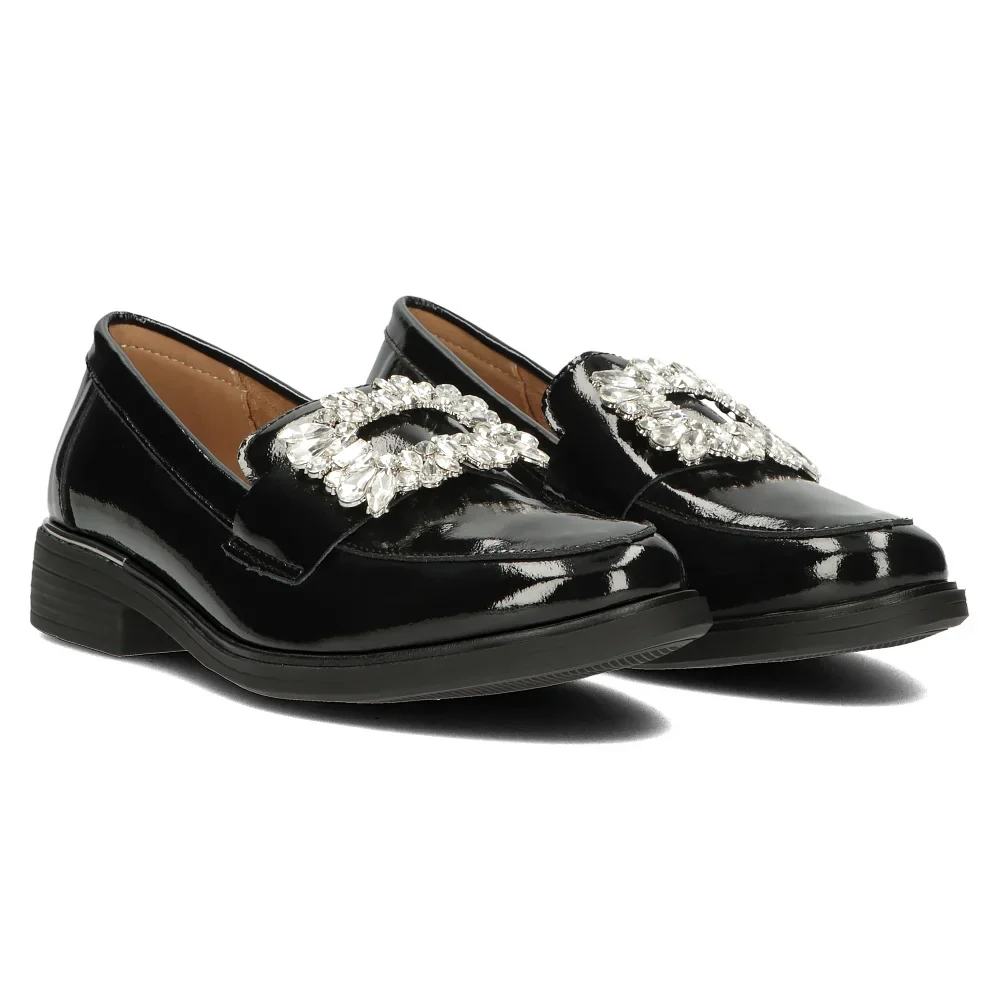 Pantofi dama din piele naturala neagra 14134 - Image 4