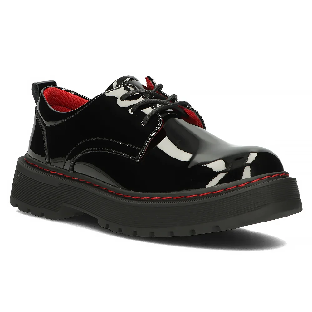 Pantofi dama din piele naturala neagra 14136 - Image 2
