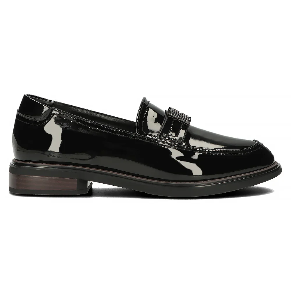 Pantofi dama din piele naturala neagra 14137