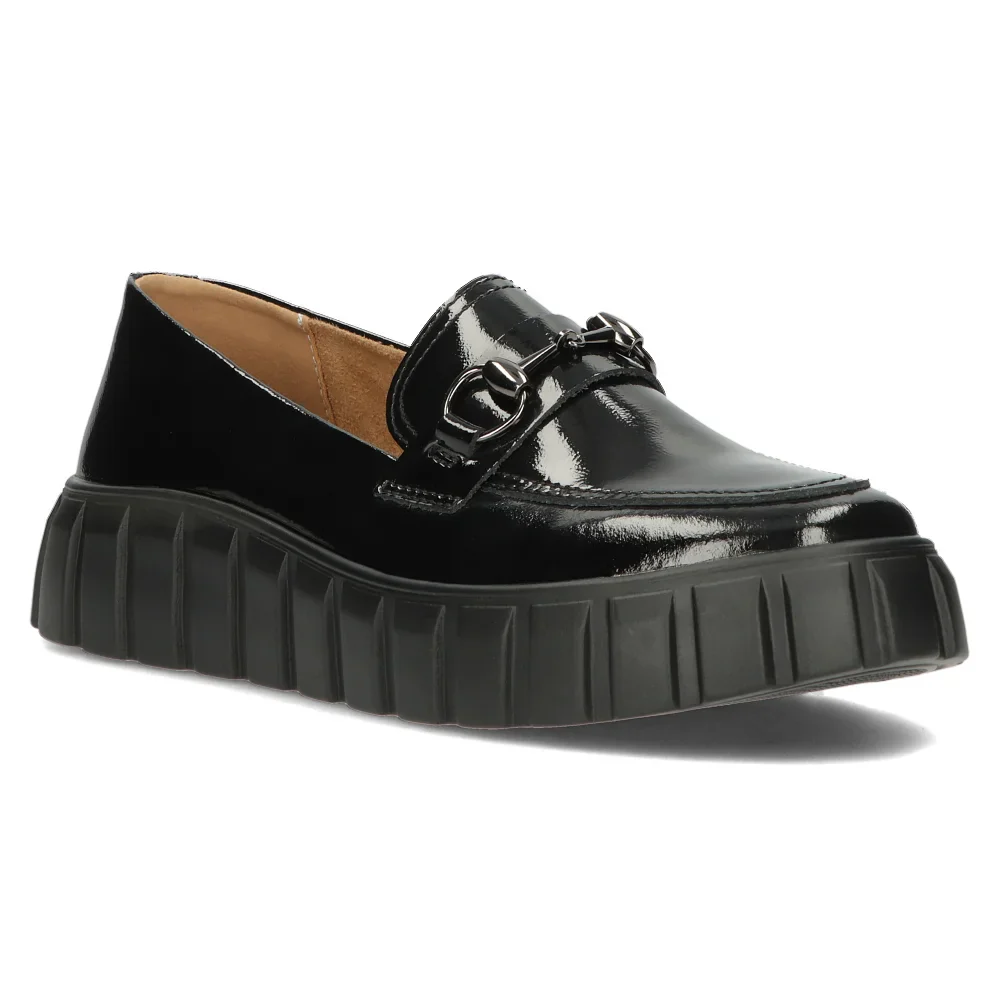 Pantofi dama din piele naturala neagra 14138 - Image 2
