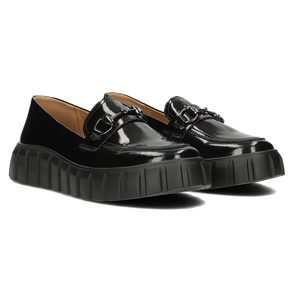 Pantofi dama din piele naturala neagra 14138 - Image 4
