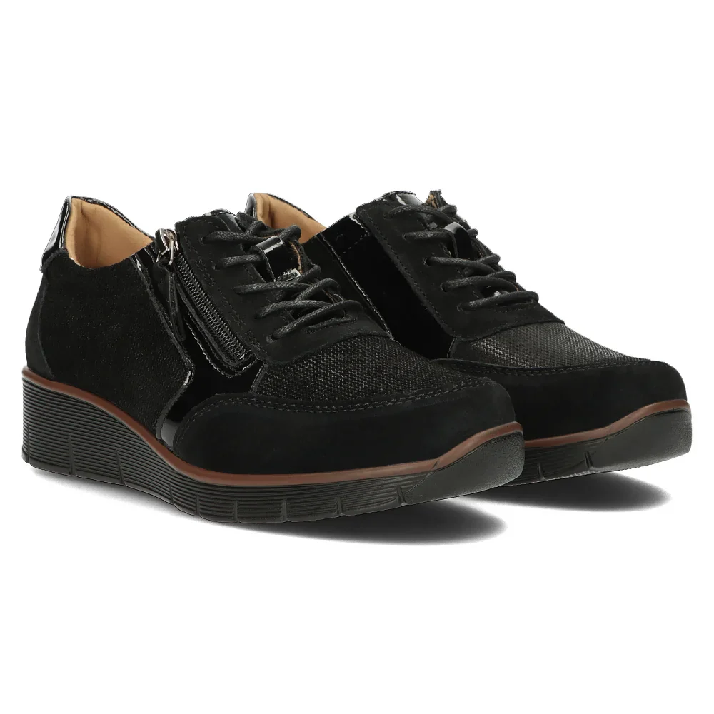 Pantofi dama din piele naturala neagra 14139 - Image 7