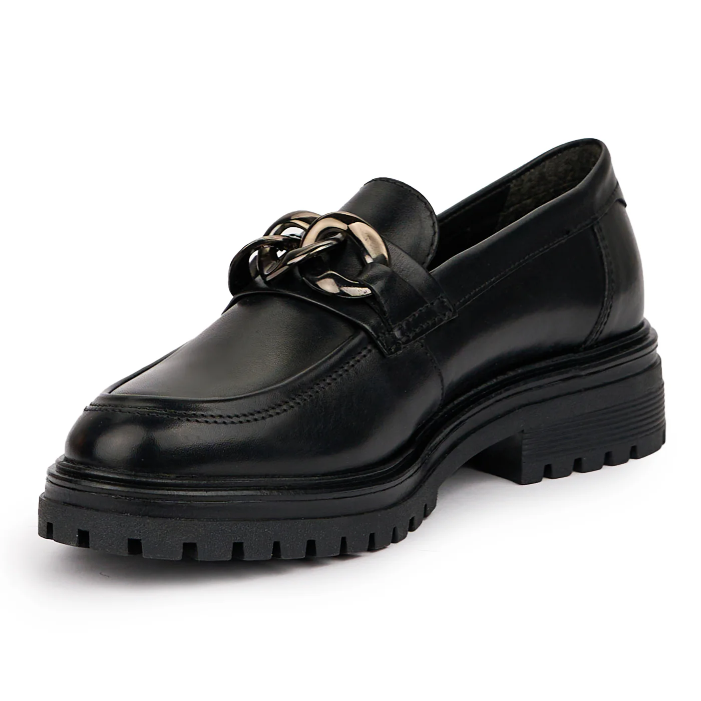 Pantofi dama din piele naturala neagra 14243 - Image 3
