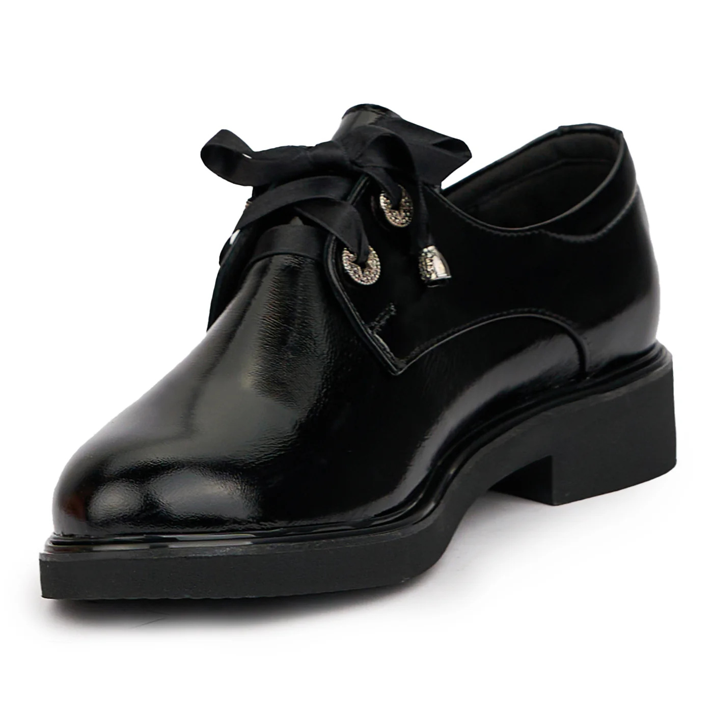 Pantofi dama din piele naturala neagra 14534 - Image 3