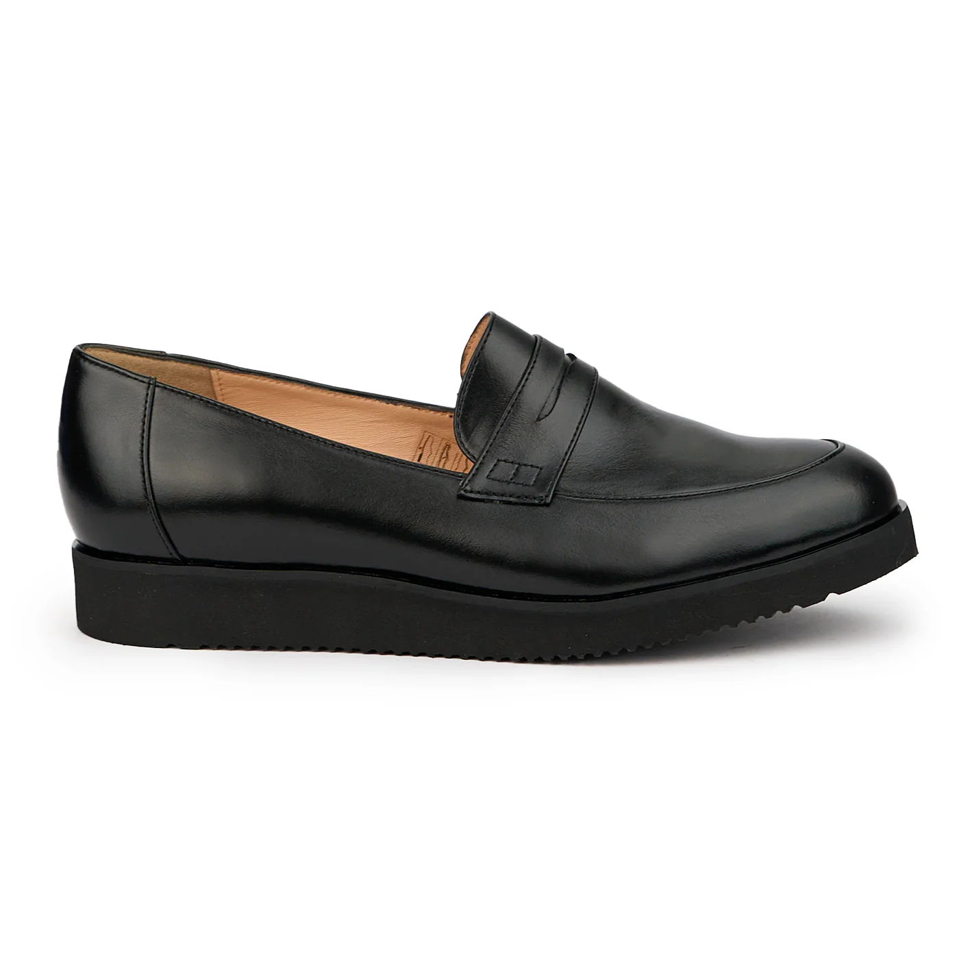 Pantofi dama din piele naturala neagra 14573