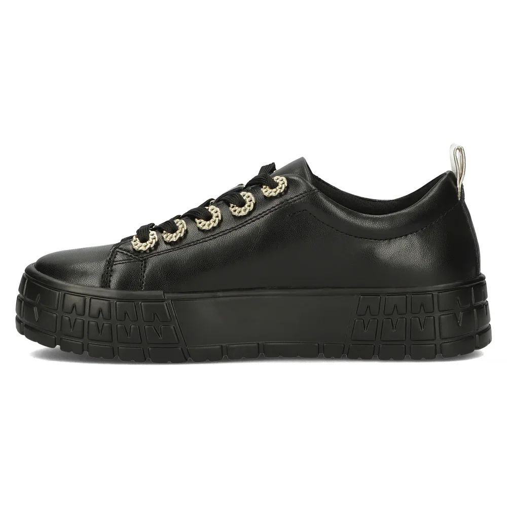 Pantofi dama din piele naturala neagra 14812 - Image 3
