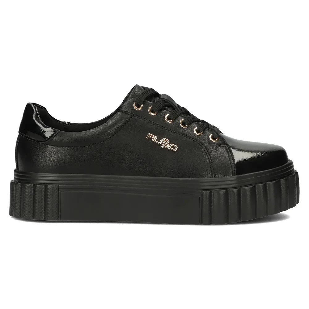 Pantofi dama din piele naturala neagra 14816