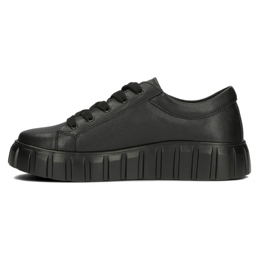 Pantofi dama din piele naturala neagra 14818 - Image 3