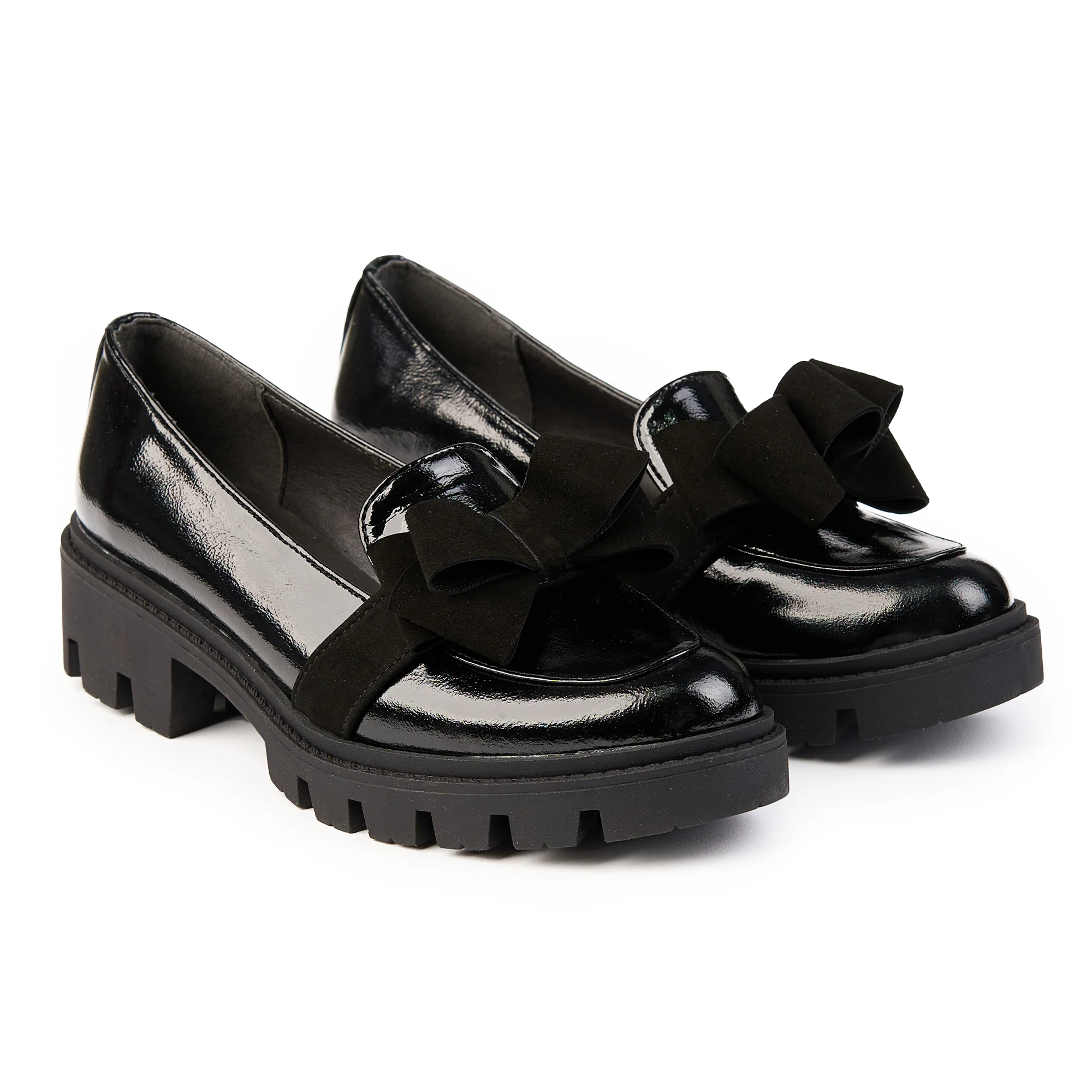 Pantofi dama din piele naturala neagra 14822 - Image 3