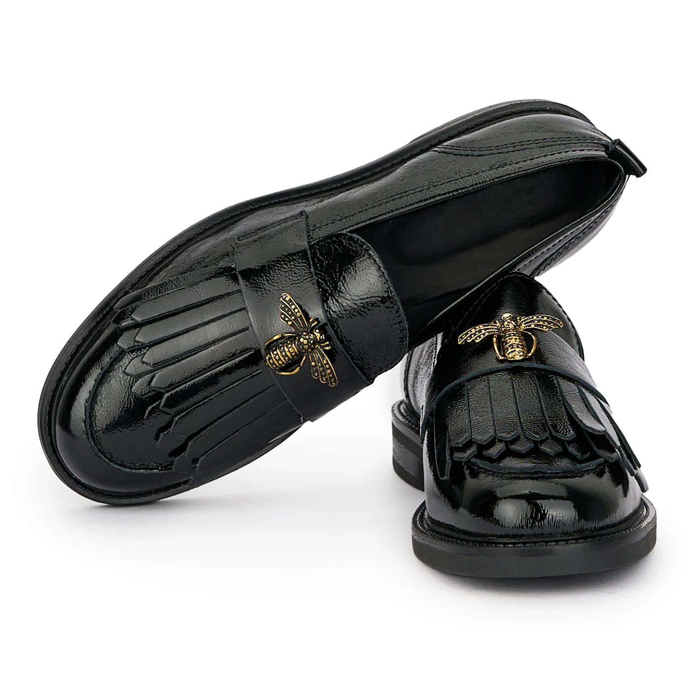 Pantofi dama din piele naturala neagra 14896 - Image 5
