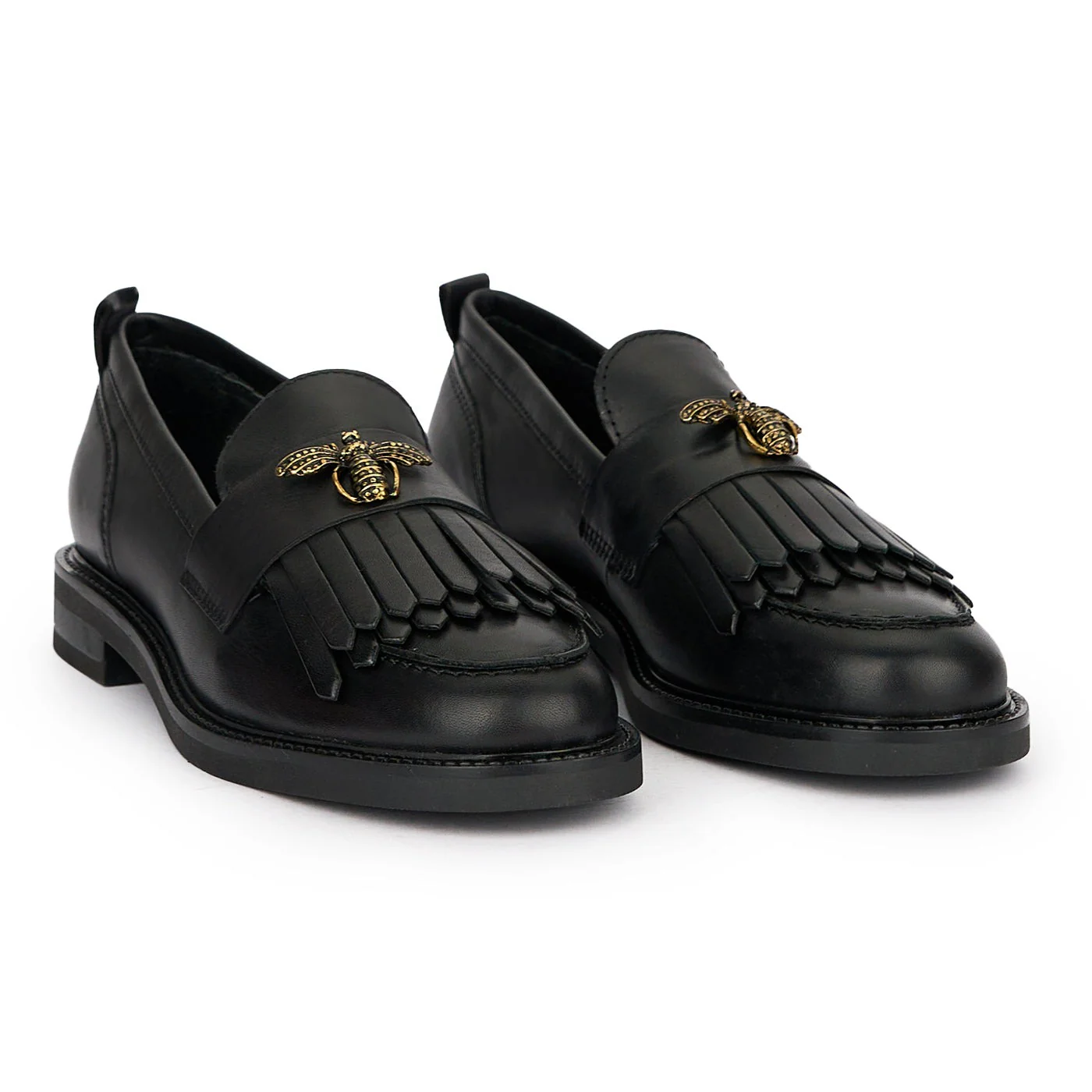 Pantofi dama din piele naturala neagra 14897