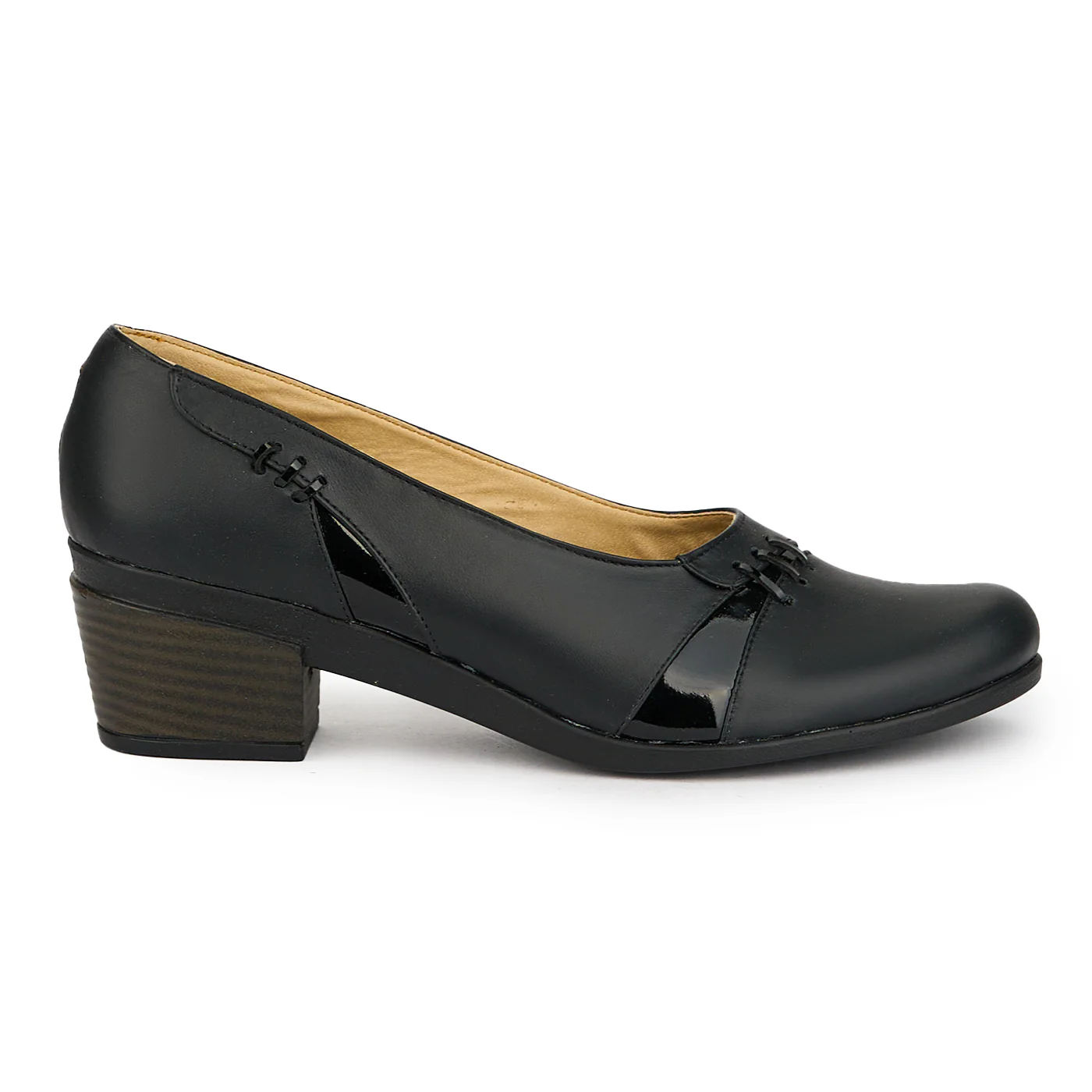 Pantofi dama din piele naturala neagra 14970