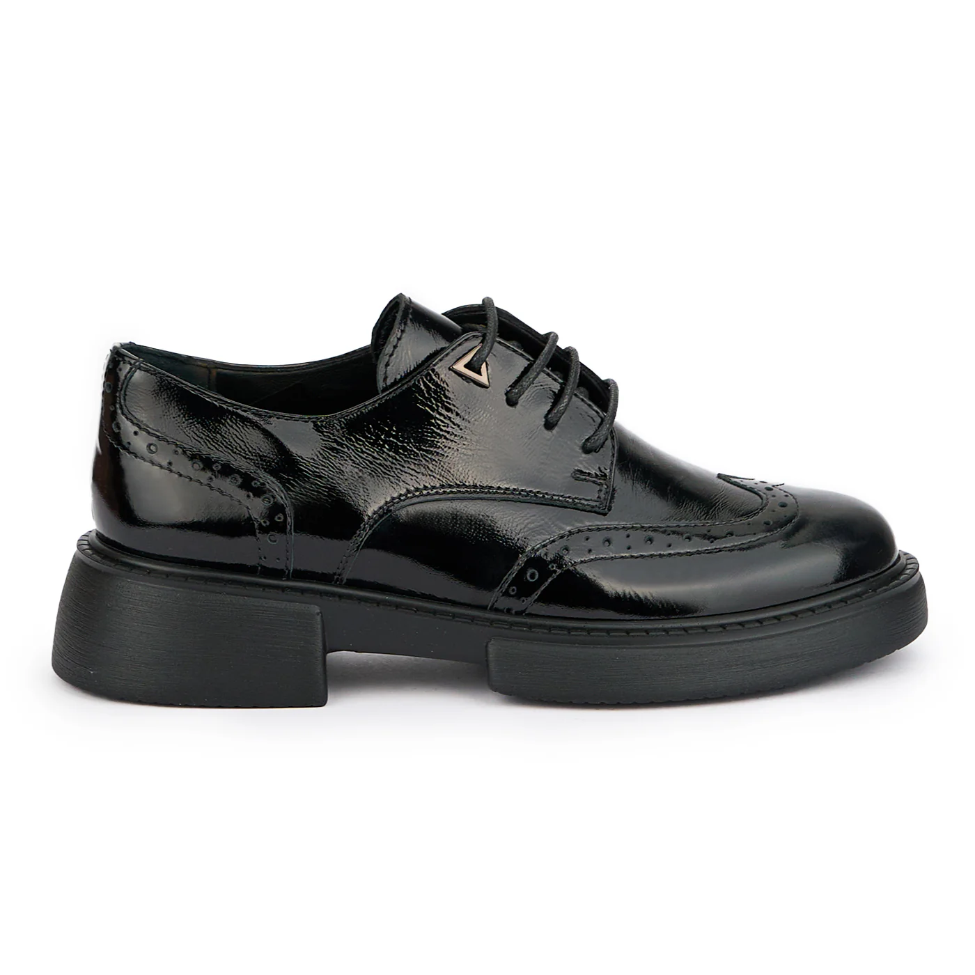 Pantofi dama din piele naturala neagra 15156